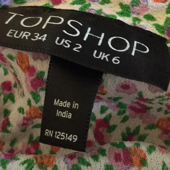 Topshop Ombré Floral Mini Skirt - Picture 7 of 8